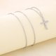 thumbnail image 2 of Collar de Cruz de Plata Esterlina 925 para Mujer, Colgante de Circonia Cúbica 5A, Cadena Ajustable de 45+5 Cm, Joyería Religiosa Hipoalergénica, 2 of 7