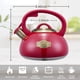 thumbnail image 5 of Tetera LUXGRACE 2,2 L con silbato, para cocina, rojo, 5 of 6
