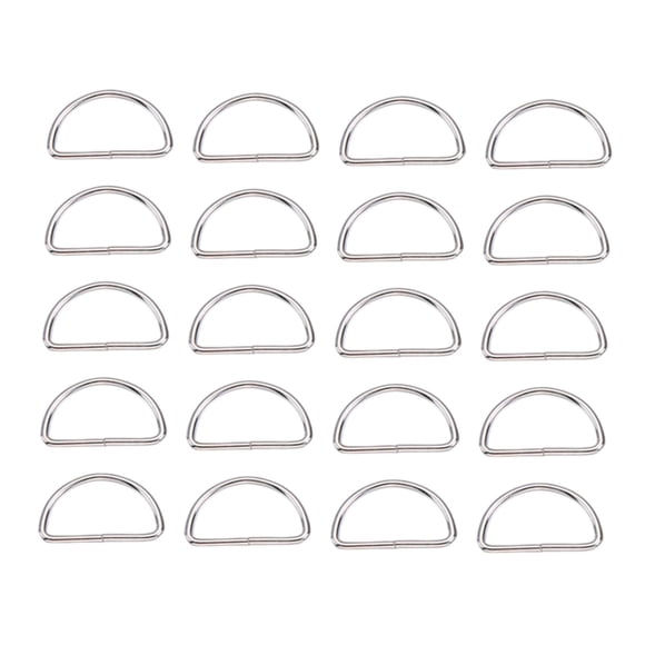 20 Hebillas De Anilla En D, Accesorios Multifuncionales Para Mochilas, Bolsos Y Monederos, 1,1 Cm