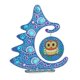 thumbnail image 3 of Diamante Pintura árbol De Navidad Artesanía 5D Kit De Bricolaje Adorno Regalos Para A?o Nuevo Azul 25x28.5cm, 3 of 5