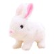 thumbnail image 1 of Juguete De Conejo Interactivo Mu?eco De Conejito De Peluche Para Fiesta Favores Festival Blanco, 1 of 5
