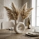 thumbnail image 2 of Florero Redondo Doble Blanco de Ceramica Decorativo Hogar, 2 of 10