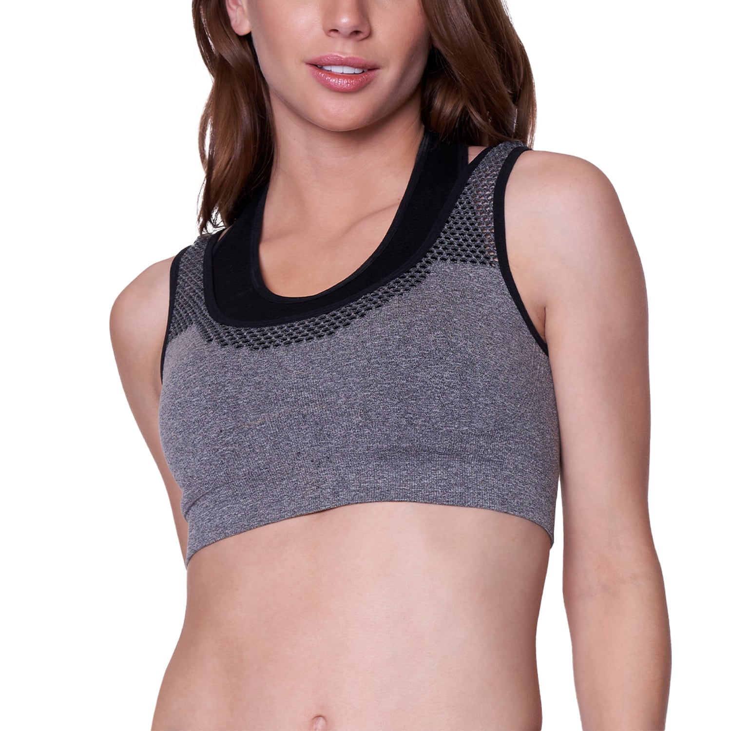 Baziani - Sostén Peto Deportivo Seamless 3908 Negro L/xl