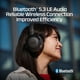 thumbnail image 3 of Auriculares supraaurales inalámbricos HyperX Cloud Mix 2 con ANC negros, 3 of 3