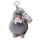 thumbnail image 3 of Llavero De Peluche Creativo De Moda, Adorno Colgante Para Mujeres, Hombres Y Niños, Color Gris., 3 of 5