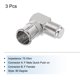 thumbnail image 3 of Conector Coaxial en Ángulo Recto Uxcell Empuje Rápido de Macho F a Hembra F Adaptador 75 Ohm Cable Coaxial Impermeable 3 Piezas, 3 of 6