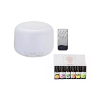 Importclick - Humificador Aromatizador Ultrasónico Luz Led 500 Ml + 1 Esencia Xl