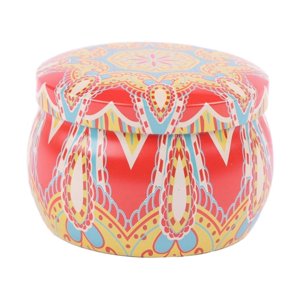 Homewell - Vela Caja Metal Roja 5*7Cm