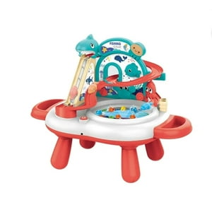 Genérico - Juego De Pesca Didactico 3 En 1 Rojo Unico