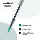 thumbnail image 3 of Bolígrafo Uni-Ball Vision Rollerball de 0,7 mm con punta fina, color verde, 12 unidades, 3 of 8