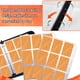 thumbnail image 4 of Carpeta para cartas HVECT de 9 bolsillos, 900 cartas, impermeable, PU, 4 of 7