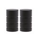 thumbnail image 3 of 1 par cortina decorativa polo / varilla finials extremos cabezas 22mm cilindro negro, 3 of 5