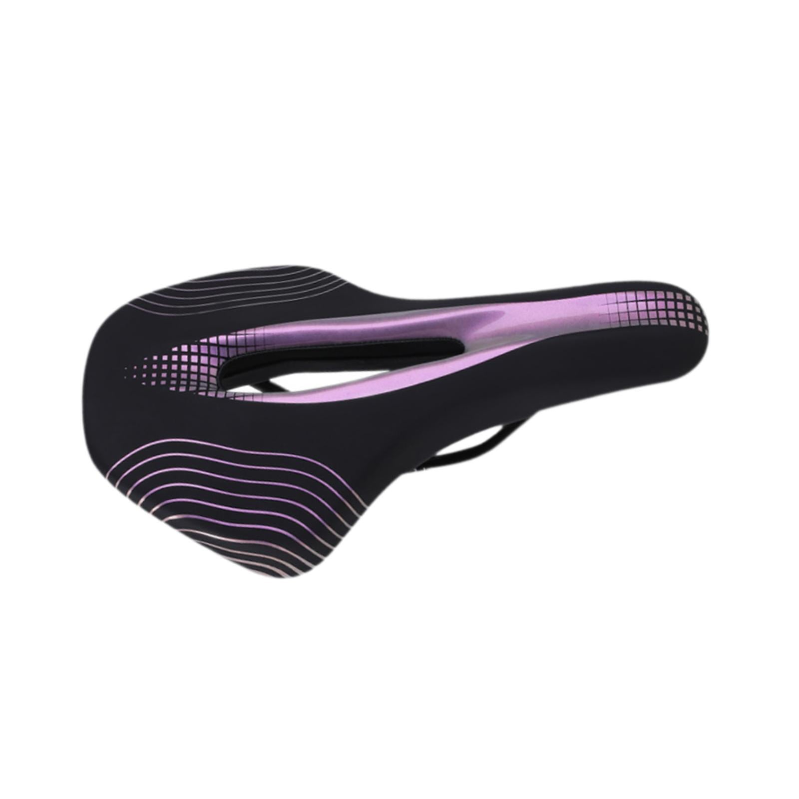 Magideal - Sillín De Bicicleta De Carretera Sillín De Bicicleta De Repuesto Transpirable Comodidad Resistente Al Desgaste Sillín De Bicicleta De Ciclismo Asiento Púrpura