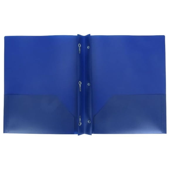 Carpeta de plástico Aurora2018 de 2 bolsillos, azul