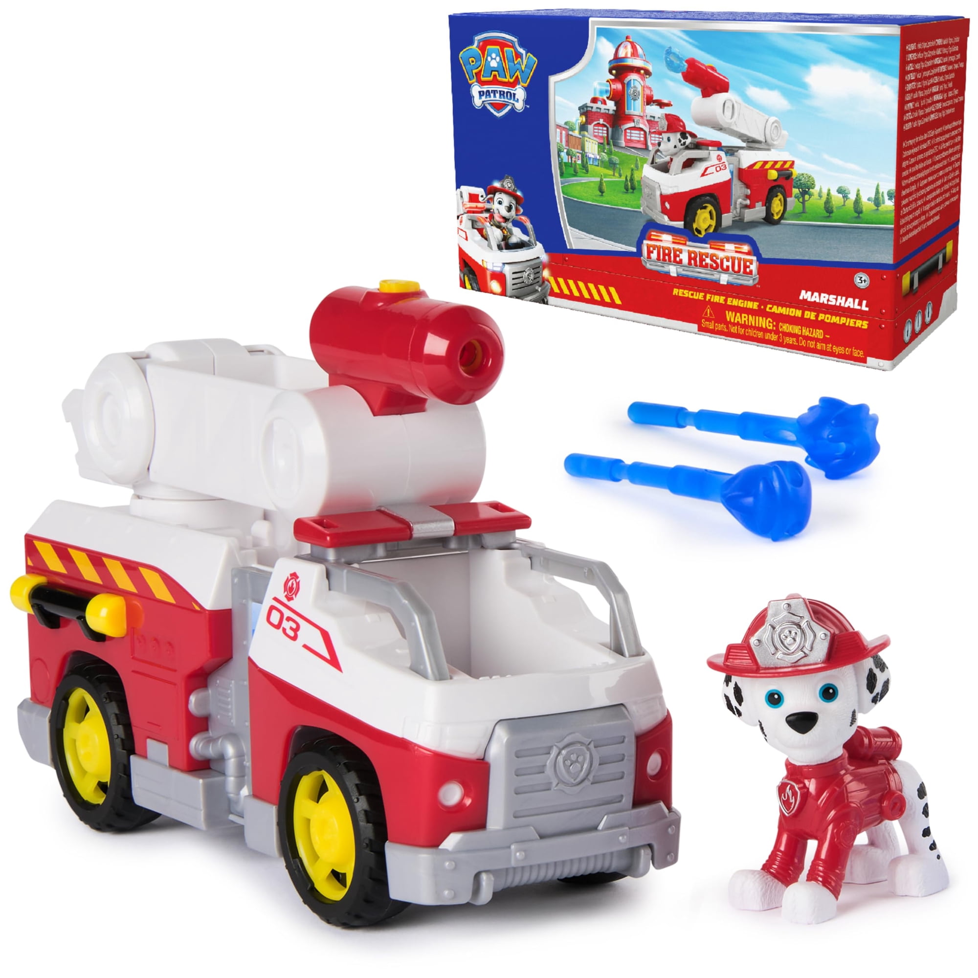 Camión De Bomberos Toy Paw Patrol Fire Rescue Marshall Con Figura