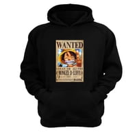 Genérico - Polerón Canguro Luffy Negro Talla Xl Unisex