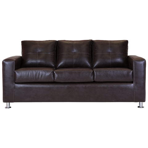 Muebles América - Sofá George 3 Cuerpos Café Moro