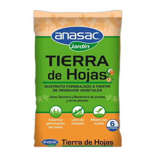 Sustrato Tierra De Hojas 6 L Anasac