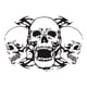thumbnail image 1 of Pegatinas Para Capó De Coche Con Cabeza De Calavera, Calcomanía Gráfica Para Camiones, Barcos, Yates, Negro, 1 of 5