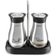 thumbnail image 1 of Set de saleros y pimenteros Juvale de acero inoxidable 118 ml, 1 of 9