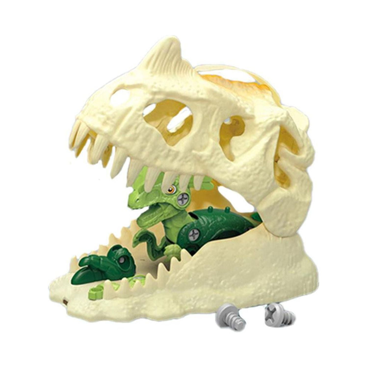 Total E-commerce - Juguete Set Dinosaurios Armables Accesorios Cabeza Caja Infantil