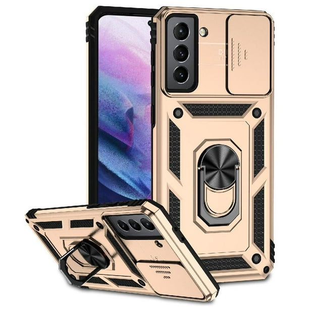 Estuche GANGXUN para Samsung Galaxy S21 Plus, soporte giratorio 360°, estilo mecánico y magnético