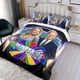 thumbnail image 3 of Rueda de la Fortuna Conjunto de sábanas temático, trío de piezas, cómodo y amigable con la piel, diseño único, regalo de decoración para el hogar para familiares, amigos y fans,135cm *200cm, 3 of 6