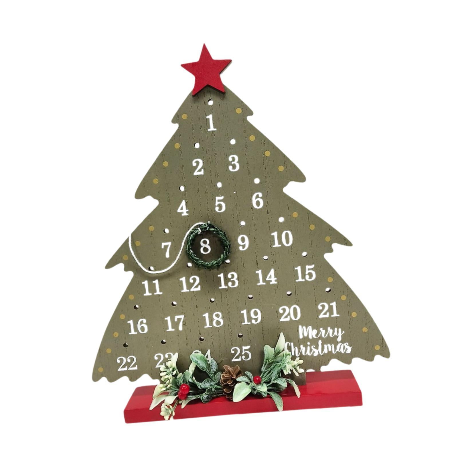 Calendario navideño, calendario navideño con números, regalos para ...