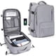 thumbnail image 2 of Mochila Viaje Cabina Avión Impermeable Viral Zapatos USB Gris, 2 of 4