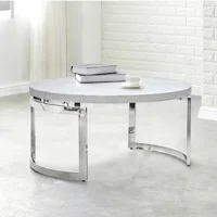 Msa Muebles Santa Ana - Mesa Centro Circular Mármol White