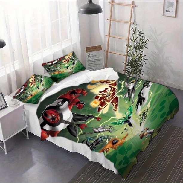 3pcs Ben 10 Animation Poster Duvet Cover Set - Bedding Set