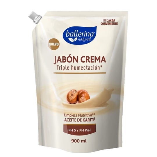 Jabón Crema Ballerina Triple Humectación Aceite De Karité