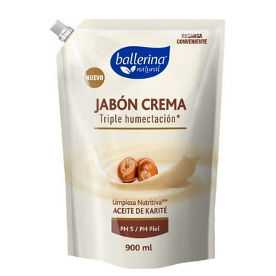 Jabón Crema Triple Humectación Aceite De Karité 750 Ml Ballerina