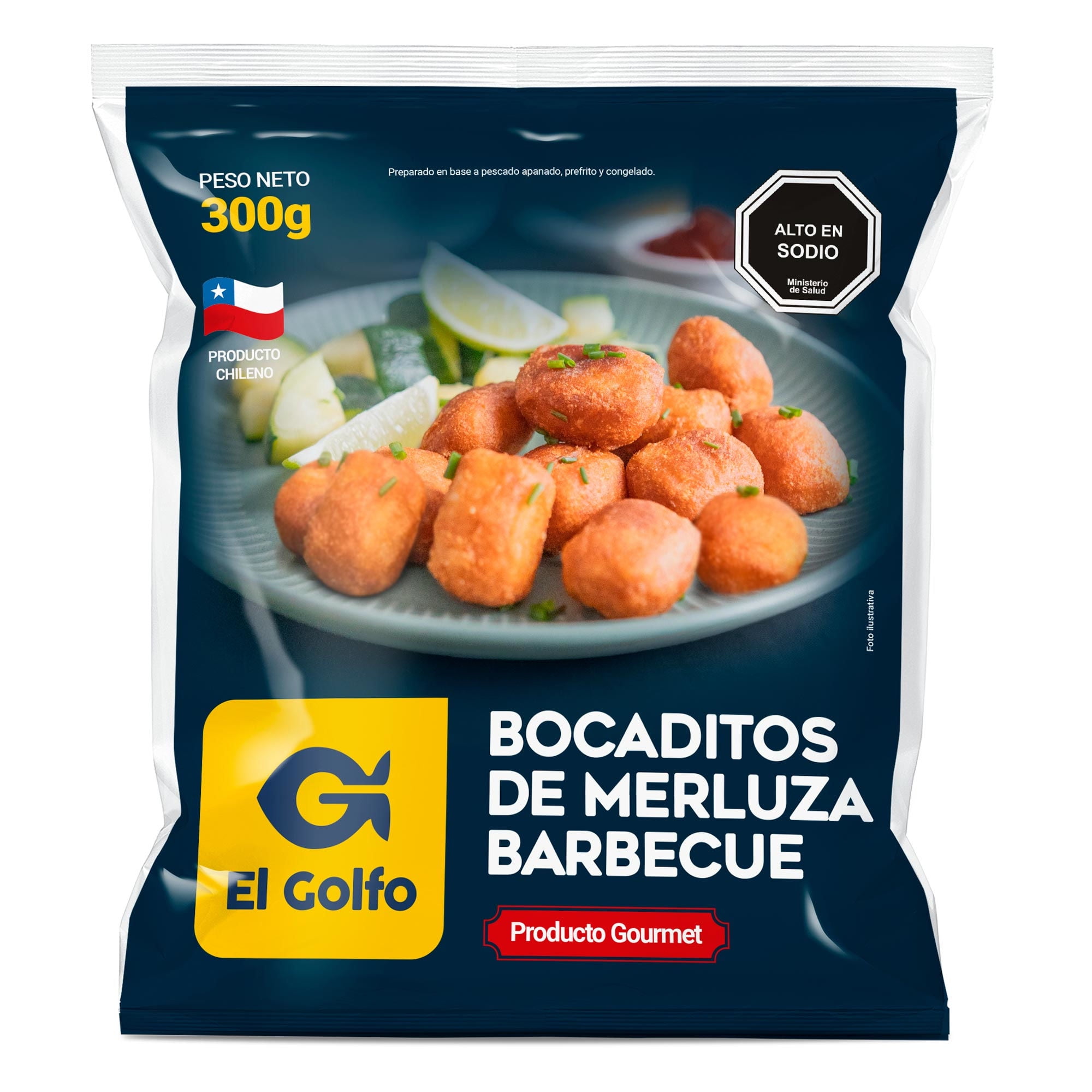 Bocaditos De Merluza Barbecue 300 g El Golfo