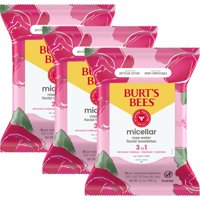 Toallitas Faciales Burt'S Bees Micellar Con Agua De Rosas, 30 Unidades (Paquete De 3)