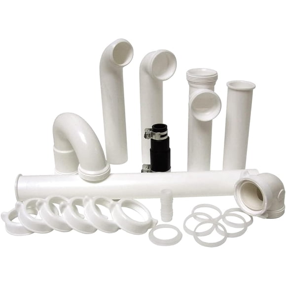 Kit de Instalación para Triturador de Basura PlumbCraft de 1.5 pulg. OD Blanco