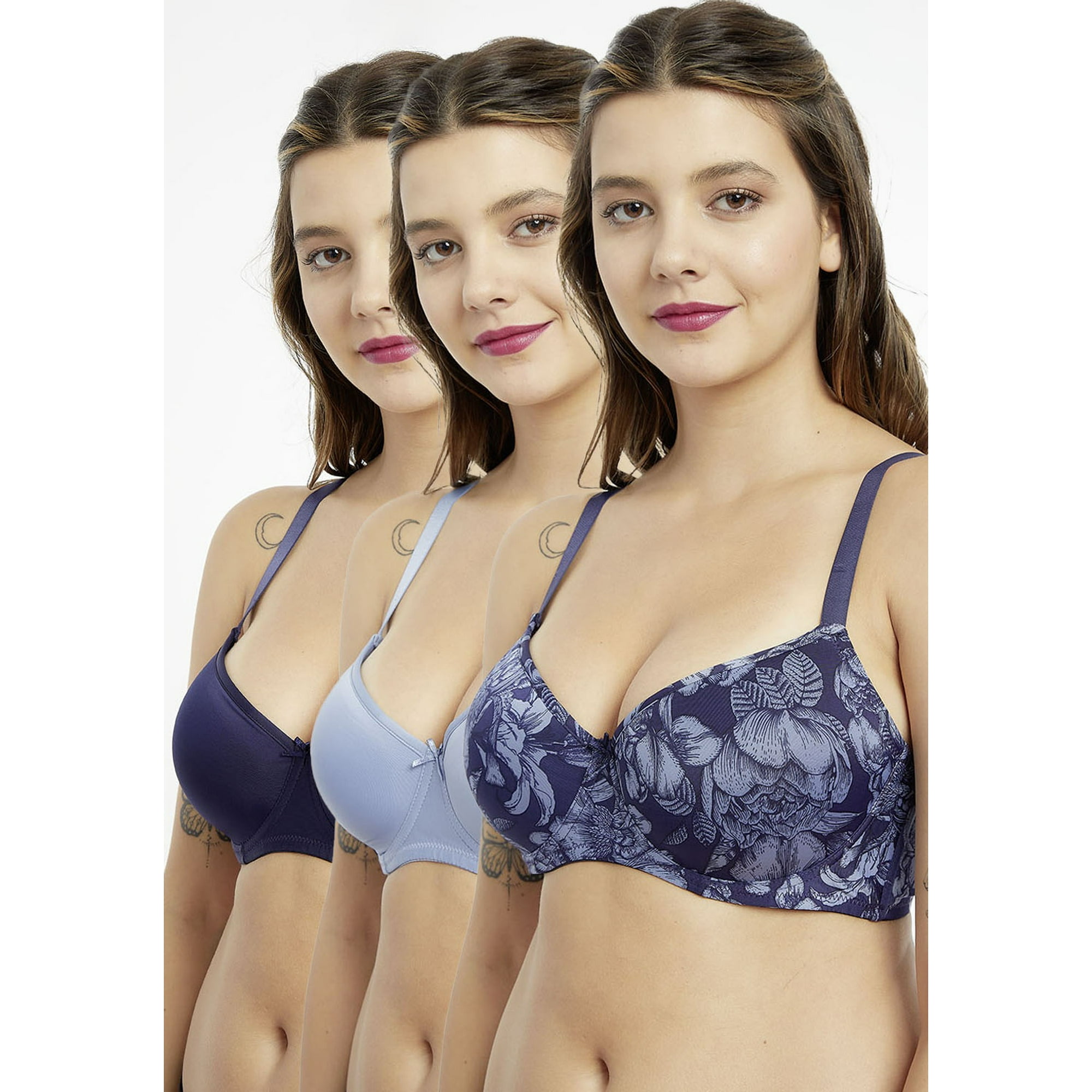 Kayser - Pack 3x Sosten Soft Microfibra P350024-azu5c