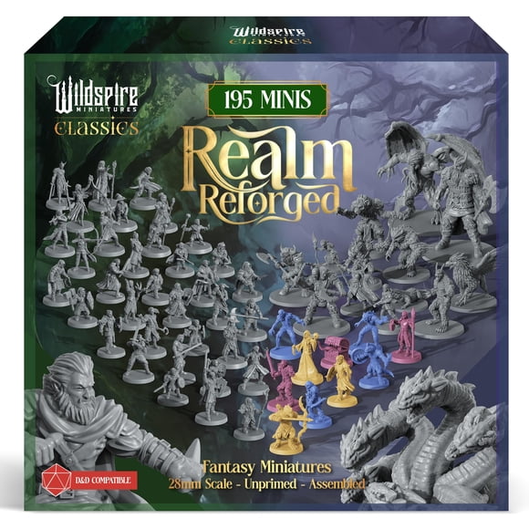 Juego de mesa Wildspire – Set Realm de 195 miniaturas de 28 mm
