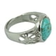 thumbnail image 3 of Moda vintage ajustable anillo turquesa natural redondo cabochon 12 mm turquesa, 3 of 3