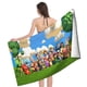 thumbnail image 4 of Cocomelon Toalla de playa de secado rápido con diseño temático, regalo para mujeres y niñas, ideal para cumpleaños, fans, amantes de la música, uso en la playa o al aire libre, 78 × 150 cm, 4 of 6