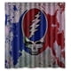 thumbnail image 1 of Cortina de ducha de Grateful Dead, juego de cortina de baño con ganchos, tamaño 60 x 72 pulgadas, 1 of 3