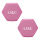 thumbnail image 4 of Par de Mancuernas 6 kg c/u Total 12 kg Hexagonales de Neopreno, 4 of 4