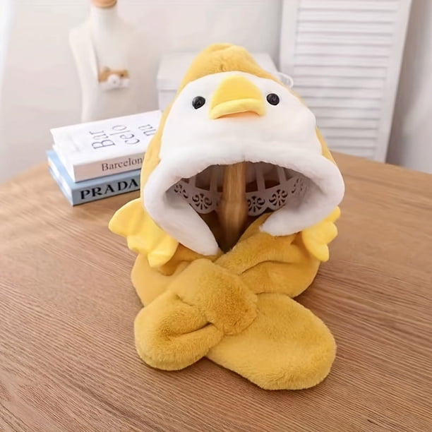1pc Cartoon Knitted Hat For Children To Keep Warm And Warm, Cute Little Duck Hat For Children