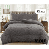 Angeles Del Hogar - Plumón De Invierno Texturizado Diseño Cuadros Con Chiporro