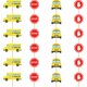 thumbnail image 3 of Decoraciones para Fiesta CHNBF Set de 24 Piezas Autobús Escolar Impermeable, 3 of 7
