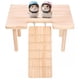 thumbnail image 1 of Plataforma de hámster de madera 2 en 1, tazón de alimentos, botella de agua, accesorios de jaula de hámster, hámster enano, rata de arena, ratón u otra mascota pequeña, escaleras de escalada, 1 of 3