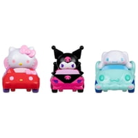 Vehículo Hello Kitty And Friends De Toy Jazwares, Paquete De 3 Unidades, 2 Pulgadas