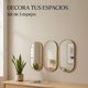 thumbnail image 3 of Set 3 Marcos de Espejos Ovalados Modernos Decorativos Pared dorado, 3 of 7