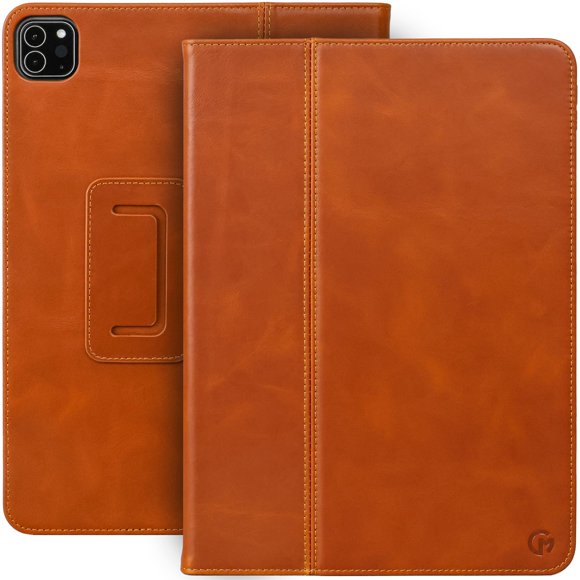 Funda de Cuero CaseMade para iPad Pro 11" M4 M5 Color Tan