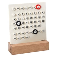 Magideal - Calendario Creativo, Adornos De Regalo De Cumpleaños, Anillo Diy, Calendario De Mesa De Registro De Fecha Para Decoración De Muebles De , Blanco